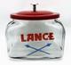 Lance Store Counter Jar With Logo & Lid Display Snacks Cookie Candy Rectangle Vg