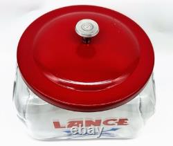 Lance Store Counter Jar with Logo & Lid Display Snacks Cookie Candy Rectangle VG