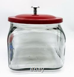 Lance Store Counter Jar with Logo & Lid Display Snacks Cookie Candy Rectangle VG