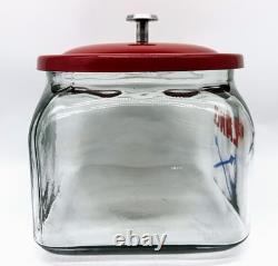 Lance Store Counter Jar with Logo & Lid Display Snacks Cookie Candy Rectangle VG