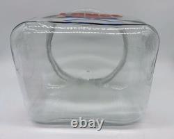 Lance Store Counter Jar with Logo & Lid Display Snacks Cookie Candy Rectangle VG