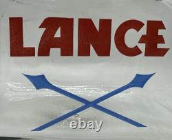 Lance Store Counter Jar with Logo & Lid Display Snacks Cookie Candy Rectangle VG