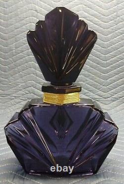 Large 12.5 Elizabeth Taylor Amethyst Glass Passion Perfume Factice Store Display
