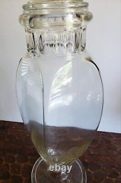 Large Antique Apothecary Glass Candy Show Jar Store Display 26