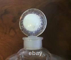 Large Antique Art Deco French Crystal Glass Factice Perfume Bottle Store Display
