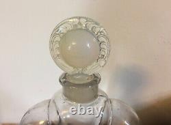 Large Antique Art Deco French Crystal Glass Factice Perfume Bottle Store Display