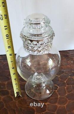 Large Antique Tiffin Dakota Apothecary Glass Candy Jar Store Display 12