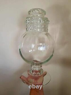 Large Antique Tiffin Dakota Apothecary Glass Candy Jar Store Display 15