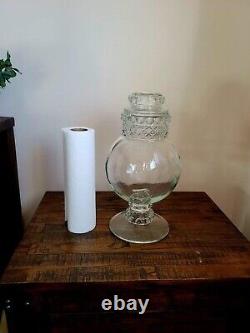 Large Antique Tiffin Dakota Apothecary Glass Candy Jar Store Display 15