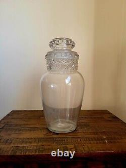 Large Antique Tiffin Dakota Apothecary Glass Candy Jar Store Display 15