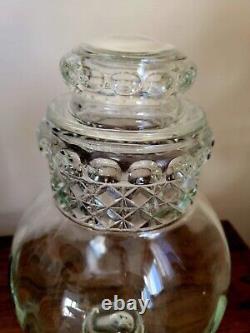 Large Antique Tiffin Dakota Apothecary Glass Candy Jar Store Display 15