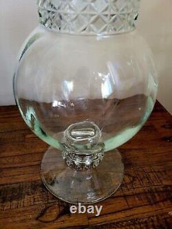 Large Antique Tiffin Dakota Apothecary Glass Candy Jar Store Display 15