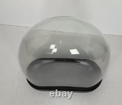 Large Antique Victorian Oval Hand Blown Glass Globe Dome Doll Clock 22.36 17.12