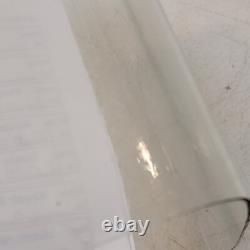 Large Antique Victorian Rectangular Square Hand Blown Glass Globe Dome 19.5
