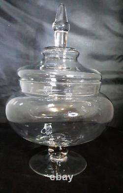 Large Apothecary Clear Glass Jar Store Display 10 x 14 Perfect For A Terrarium