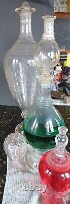 Large Apothecary Clear Glass Jar Store Display 23 3 piece