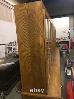 Large Custom built Oak Display Cabinet