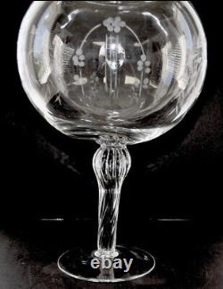 Large Glass Show Globe Apothecary Jar Store Display 22 1/2 Handmade Cut Design