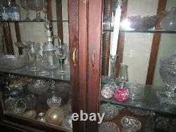 Large Rare Antique Wooden Glass Showcase Display Hardware Candy Store Furniture