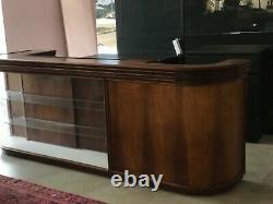 Large Rare Antique Wooden Glass Showcase Display Hardware Store Furniture