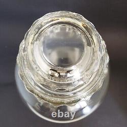 Large Tiffin Dakota Glass Apothecary Candy Jar 14 Tall Antique Store Display