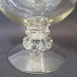 Large Tiffin Dakota Glass Apothecary Candy Jar 14 Tall Antique Store Display