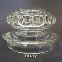 Large Tiffin Dakota Glass Apothecary Candy Jar 14 Tall Antique Store Display