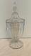 Large Vintage 16 Heisey Recessed Panel Glass General Store Counter Candy Jar