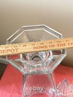 Large Vintage Glass 26 APOTHECARY Drug Store Candy Display JAR