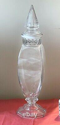 Large Vintage Glass 26 APOTHECARY Drug Store Candy Display JAR