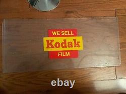 Large Vintage We Sell Kodak Film sign on plexiglass good condition