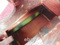 Leaded Glass Paul F. Beich Store Display Candy Container Carriage Metal Wheels
