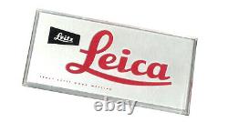 Leitz LEICA GLASS DISPLAY SIGN VINTAGE NOS -UNUSED VERY BEAUTIFUL & VERY RARE