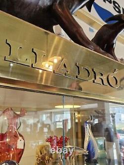 Lladro glass locking advertising store Display case cabinet shelf