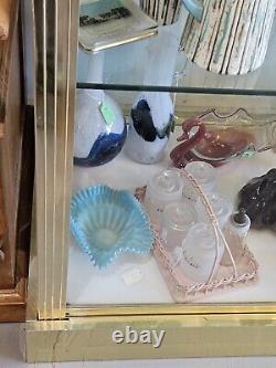 Lladro glass locking advertising store Display case cabinet shelf