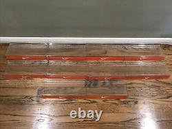 Lot Of 10 Nike Orange White Lucite Slat Wall Shoe Displays