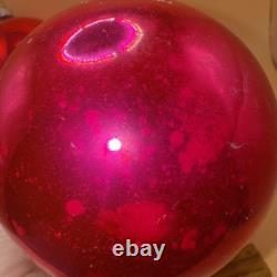 Lot Of 4 Store Display Shiny Brite Jumbo Mercury Glass Ornaments 6