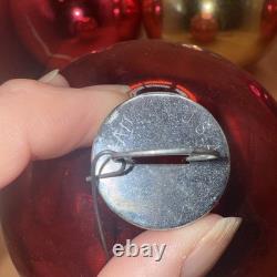 Lot Of 4 Store Display Shiny Brite Jumbo Mercury Glass Ornaments 6