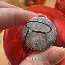 Lot Of 4 Store Display Shiny Brite Jumbo Mercury Glass Ornaments 6