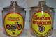 Lot Of 2 Indian Motorcycle Glass Counter Jars # 2