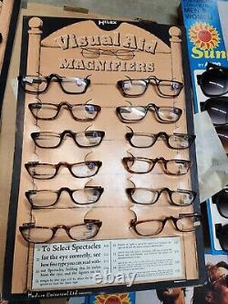 Lot of 9 1980's Sunglasses & Reader Eyeglasses Store Display Cards 108x Glasses