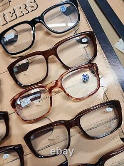 Lot of 9 1980's Sunglasses & Reader Eyeglasses Store Display Cards 108x Glasses