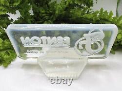 Lovely Vtg Fenton Glass Opalescent Dealer Sign