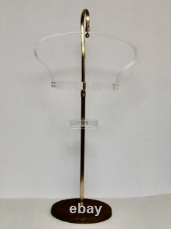 Lucite and metal vintage bra store counter display MCM