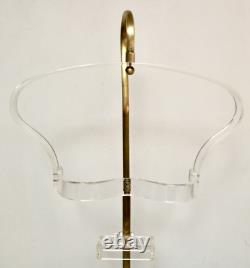 Lucite and metal vintage bra store counter display MCM