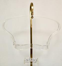 Lucite and metal vintage bra store counter display MCM