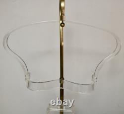 Lucite and metal vintage bra store counter display MCM