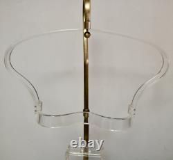 Lucite and metal vintage bra store counter display MCM