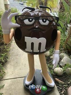M&m Store Display. Brown. (girl With Glasses). 40 Tall