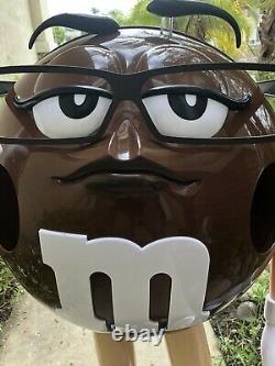 M&m Store Display. Brown. (girl With Glasses). 40 Tall